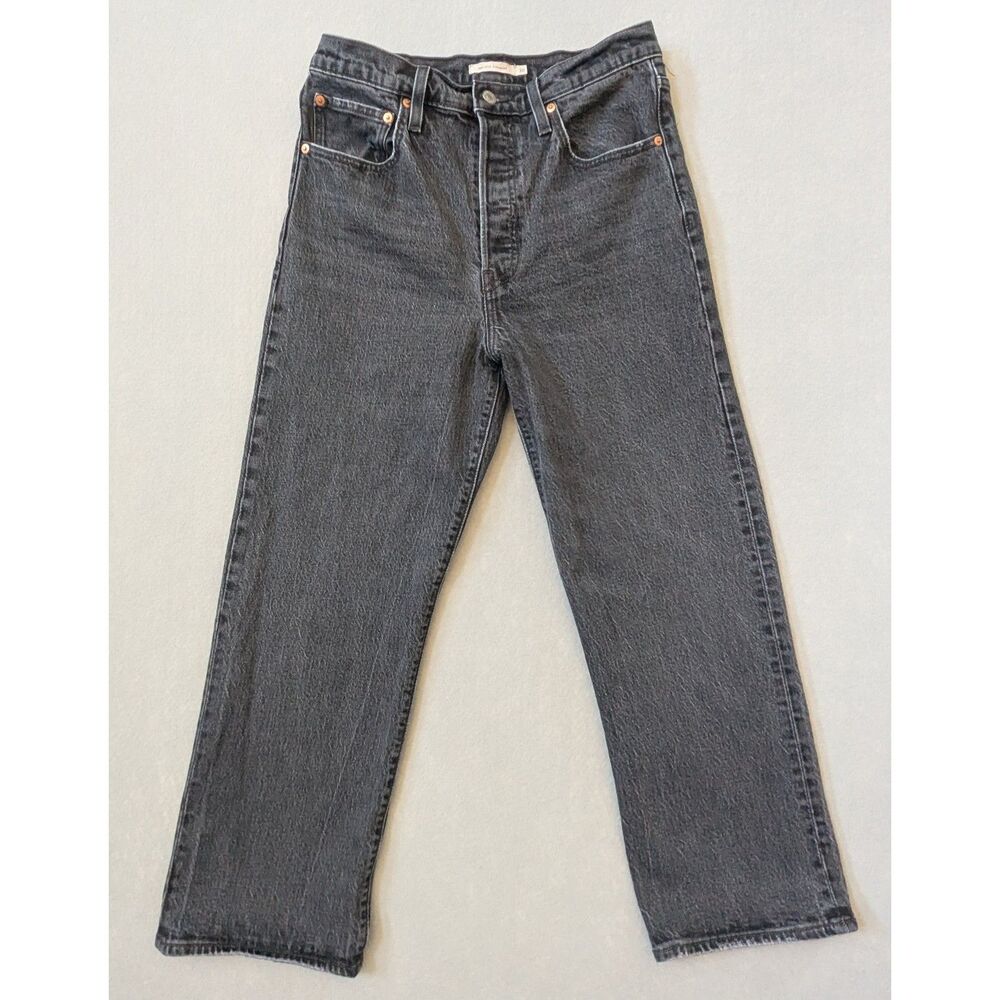 Levi's Premium Ribcage Straight Ankle Women's Jeans Black 30x27